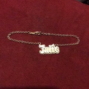 A cute American Girl Doll bracelet (Julie) 10k over 925.